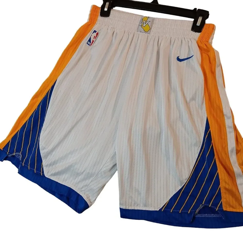Nike NBA Basketball Shorts Youth XL 30-33 Golden State Warriors Y2K‎ Swoosh